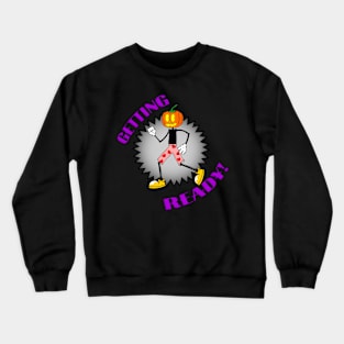 Funny Pumpkin Halloween Retro Rubberhose Cartoon Crewneck Sweatshirt